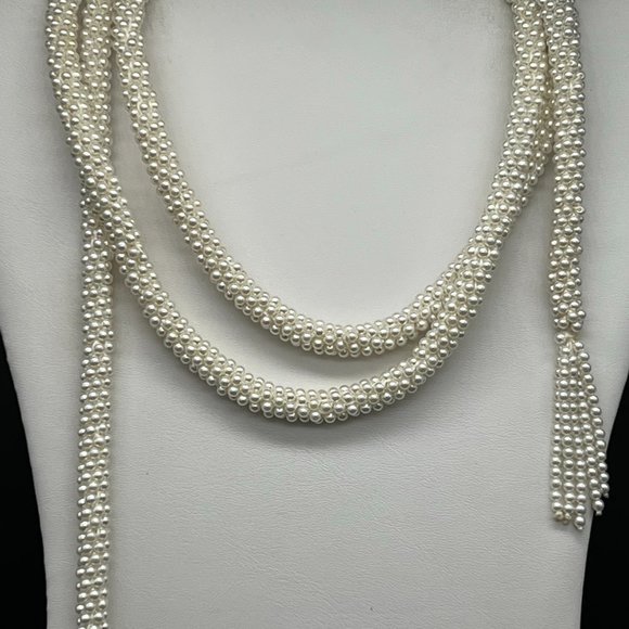 Long pearl rope necklace - Picture 3 of 4